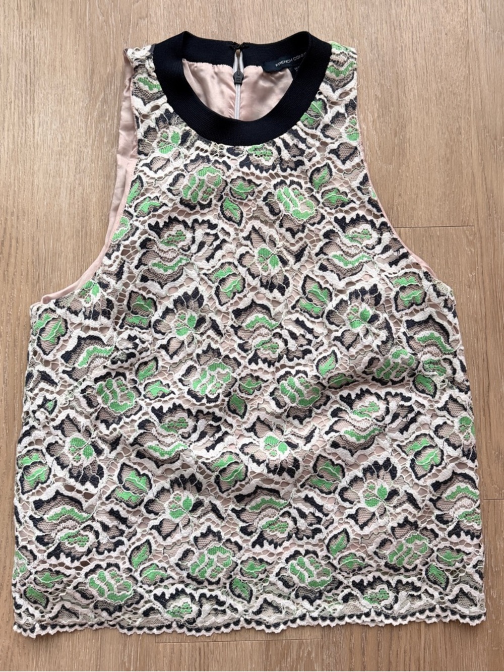 French Connection floral lace sleeveless top